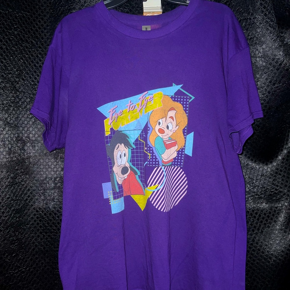 Max and Roxanne "A Goofy Movie" Shirt Purple